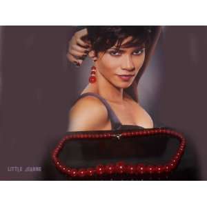  Red Ruby Gemstone Round Beads Necklace 17 & 1 Set of 