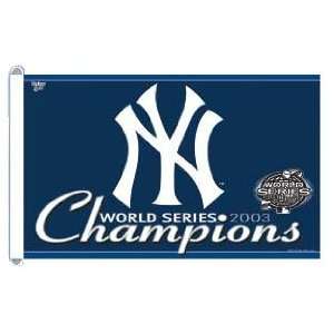  New York Yankees 2003 World Series Champions 3x5 Flag 