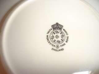 Royal Worcester bone china demitasse cup saucer set 2  