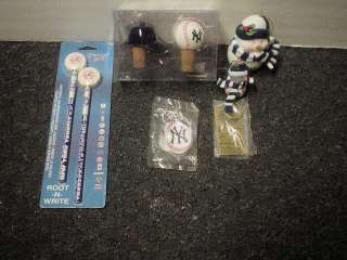   Yankees Items Pencils,Bottle Stoppers,Keychains,Ornaments  