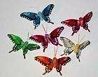 24 Pc 2 inch Artificial Fake Decorative Craft Butterflies Feather 
