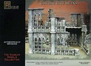 PGH4930 28mm Gothic City Building Ruins Set #1 (Plastic  