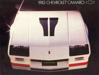 1983 Chevrolet Camaro Brochure Z28/Berlinetta/Etc Mint  