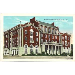  1920s Vintage Postcard New Capital Hotel Franfort Kentucky 