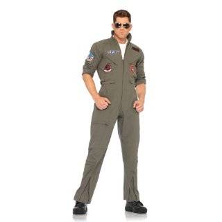  Top Gun Pilot Jumpsuit Adult Costume Size Small/Medium 