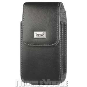  Leather Pouch Case For Apple iPhone 4/4S AT&T Verizon Black  