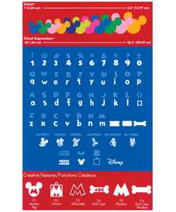 Cricut Disney Font Cartridge  