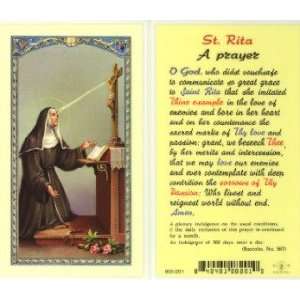 St. Rita Prayer Holy Card (800 201)