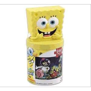 com Nick Jr Spongebob Puzzle   100 pcs Spongebob Puzzle w/ Spongebob 