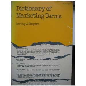 Dictionary of Marketing Terms (A Littlefield, Adams quality paperback 
