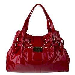 Jimmy Choo Red Patent Leather Shopper Bag  Overstock