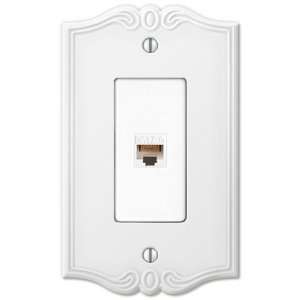  Charleston Plastic White   1 Data Jack Wallplate