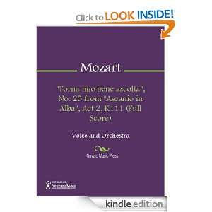 Torna mio bene ascolta, No. 25 from Ascanio in Alba, Act 2, K111 