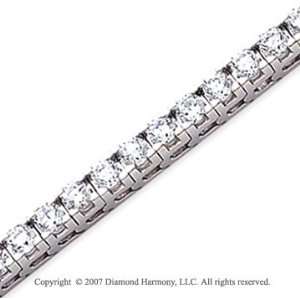  14k White Gold Fun Side 7.90 Carat Diamond Tennis Bracelet 