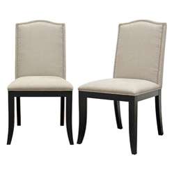 Baudette Beige Modern Dining Chairs (Set of 2)  