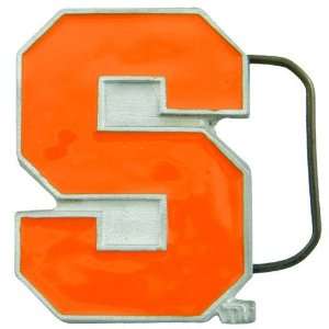  NCAA Syracuse Orange Pewter Team Logo Belt Buckle: Sports 