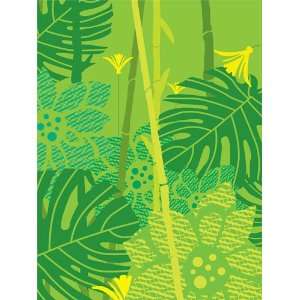  Green Bamboo Canvas Reproduction