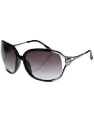 LO by Jennifer Lopez Split Sunglasses (Black), Black, One Size 