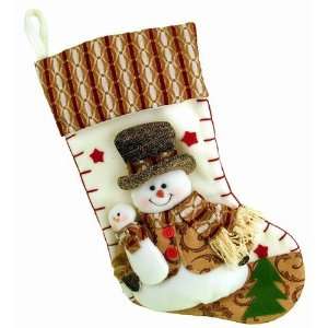  Puzzled 8020B Brown Stocking   Snowman