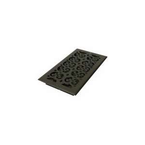  DECOR GRATES ST612W 6x12 Scroll Steel Text Black Wall Reg 