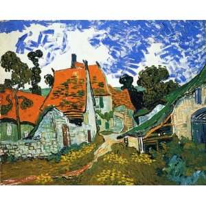  : Village Street: Vincent van Gogh Hand Painted Art: Home & Kitchen