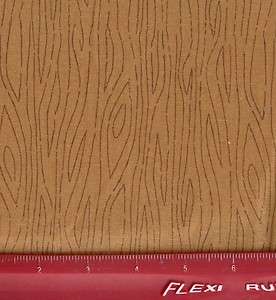 Fabric Woodgrain Wood Two Tone Brown Harvest Board Lumber Cotton Quilt 