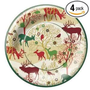 Ideal Home Range 8 Inch Paper Plates, Enchanted Forest Pattern, 8 Pack 