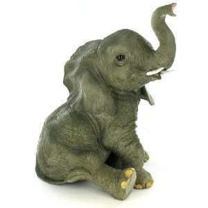  Elephant Trunk Up Good Luck Statue: Home & Kitchen
