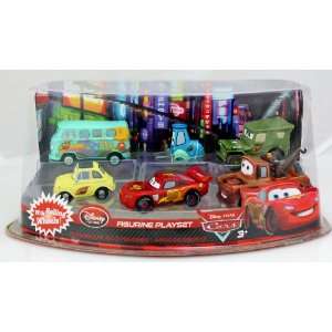  Disney Cars World Grand Prix Figurine Set: Toys & Games