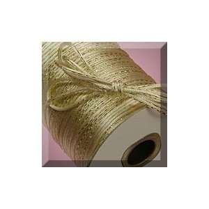   Mm X 200yd Ivory/Gold Mettalic Rat Tail Cord: Health & Personal Care