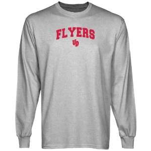  NCAA Dayton Flyers Ash Logo Arch Long Sleeve T shirt 