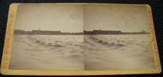 Sterling Illinois Rock River Rapids Stereoview Photo SV  