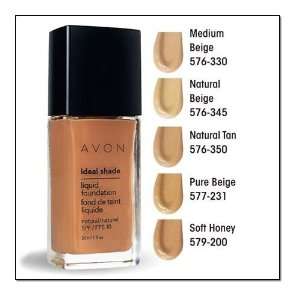    Ideal Shade Liquid Foundation SPF 10 Natural Beige By Avon Beauty