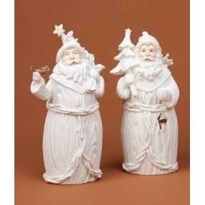  Pack of 4 Winters Beauty White Santa Claus Christmas 