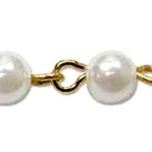   Gold chain, 4mm pearl ( 1/8) 12 of chain. Arts, Crafts & Sewing