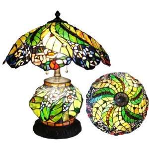  Flowers Design Lighted Base Tiffany Styled Table Lamp: Everything Else