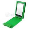 For B&N Nook Color Green Flip Back Folio Leather Case Cover Pouch with 