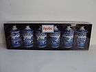   COPELAND SPODE ITALIAN COMPLETE SET 6 HERB SPICE JARS BRAND NEW BOXED
