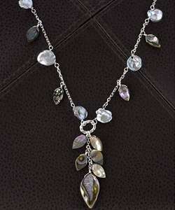 Abalone & Keshi Pearl Necklace (USA)  Overstock
