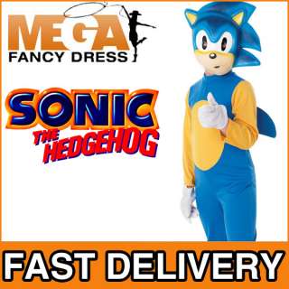 Sonic The Hedgehog Kids/Boys Fancy Dress Costume 3 10 Y  