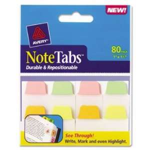  NoteTabs Notes, Tabs and Flags in One, Assorted Colors 