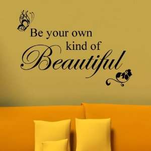   Own Kind of Beautiful  Wall Decal Wall Word Quote: Everything Else