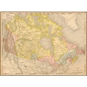    McNally 1895 Antique Map of British North America