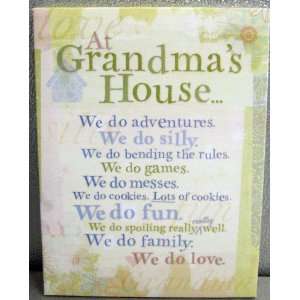  Hallmark Mothers Day GLS4141 Grandma Large Canvas Plaque 