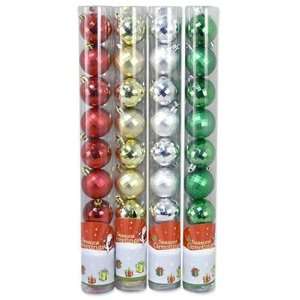  Plastic Ornament Spin Ball 12 Pieces Assorted Case Pack 72 