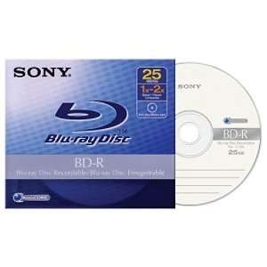  1PK 25GB Recordable Bluray Disc Sony Consumer Tape Electronics