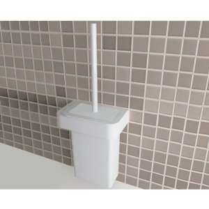  Gedy 2233 03 02 14 Inch White Wall Mounted Toilet Brush 