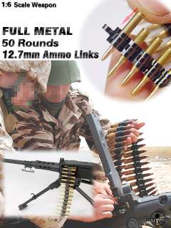 dr figures full metal ammo links 12 7mm for m2 heavy machine gun 