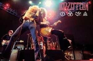 LED ZEPPELIN LIVE ON STAGE POSTER NEW !  