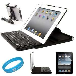  in One Bluetooth Keyboard and Protective Hard Case for Apple iPad 2 